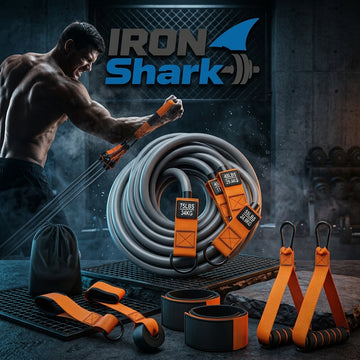 300LBS Heavy Duty Resistance Bands Set, Anti-Snap Exercise Tension Ropes with Handles, Professional Fitness Equipment for Strength Training & Full-Body Workout