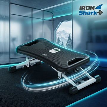 Multifunctional Ski Exercise Machine, Non-Slip Aerobic Stepper with Digital LCD Display, Compact Home Fitness Equipment for Cardio & Full-Body Workout