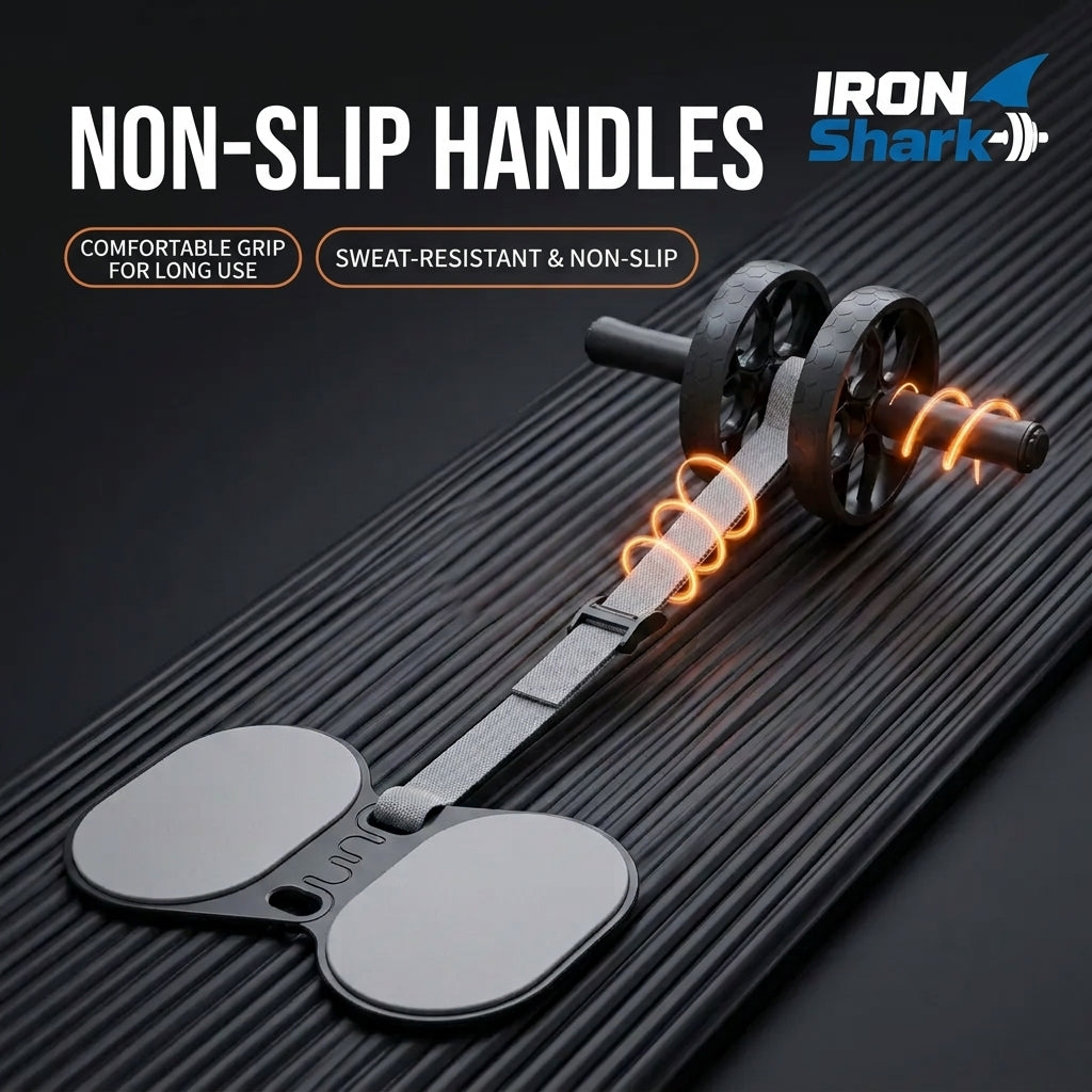 Automatic Rebound Ab Roller Wheel, Dual-Wheel Abdominal Carver, Anti-Slip Silent Fitness Equipment for Core & Full-Body Workout